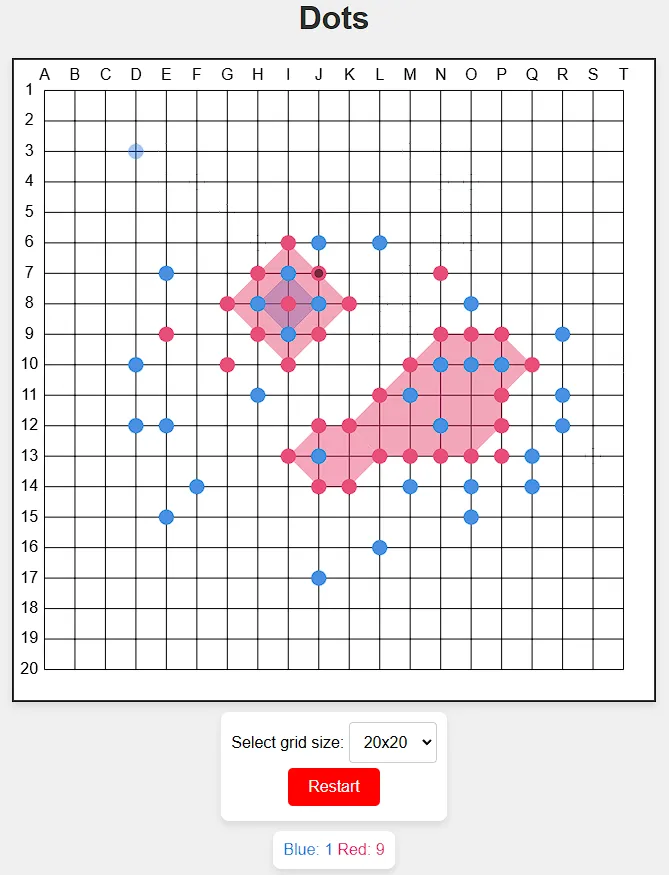 Dots Game Board